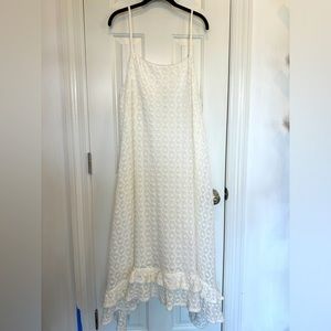 Anthropologie White Sleeveless Dress in Size 2X